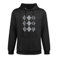 Preppy Plaid Argyle Stylish  Fun Faux Sweater Design Pilling-Resistant Hoodie