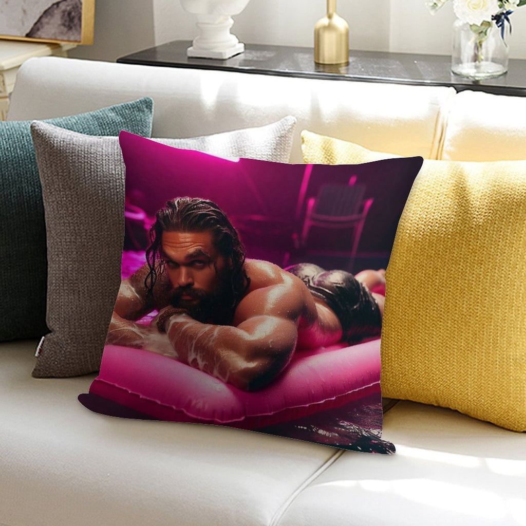 Jason Momoa Soft Washable Throw Pillow