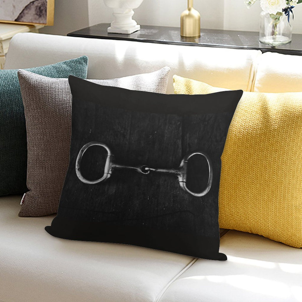 Snaffle Soft Skin-Friendly Throw Pillow