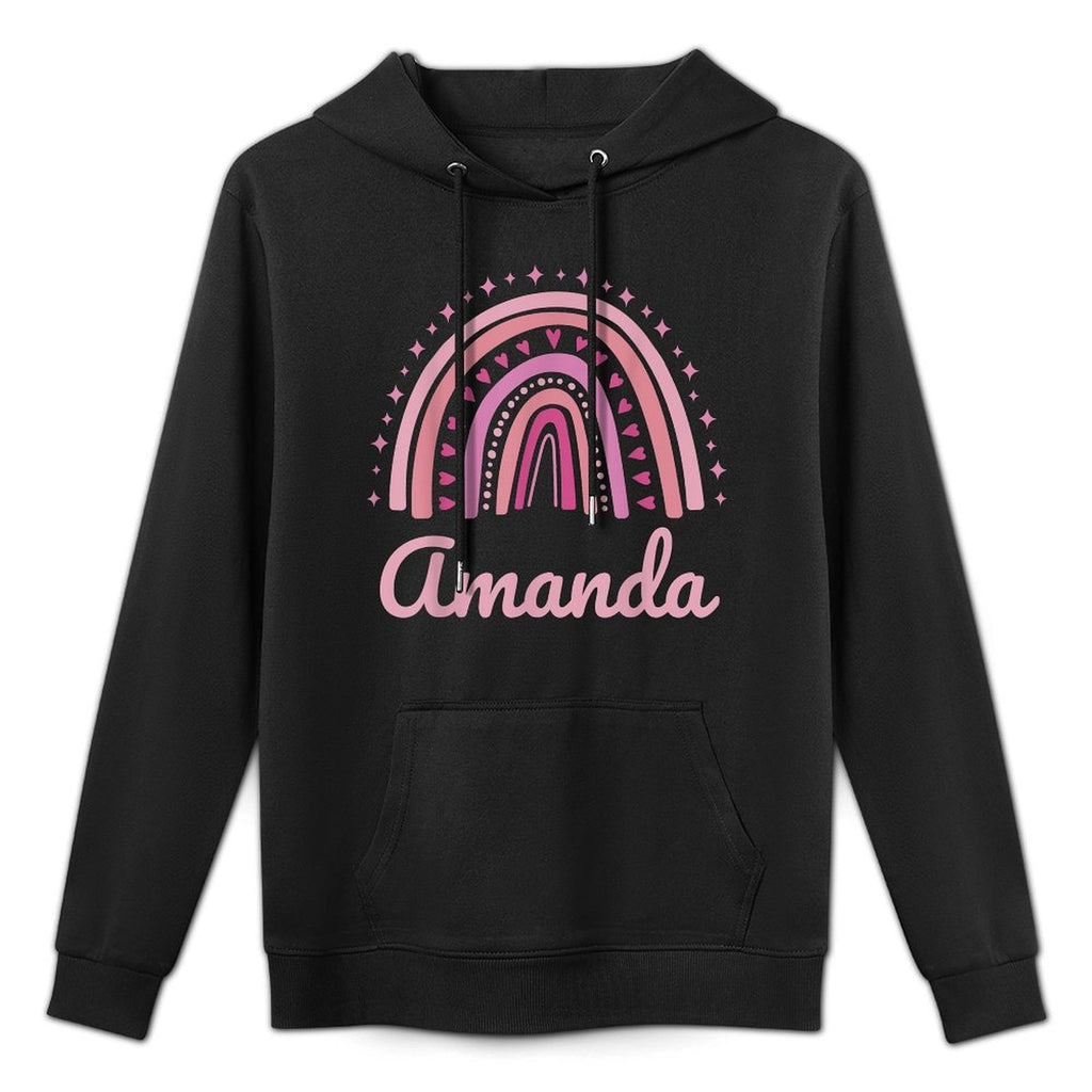 Amanda Name Personalized Funny Women Pink Rainbow Amanda Casual Wear Hoodie