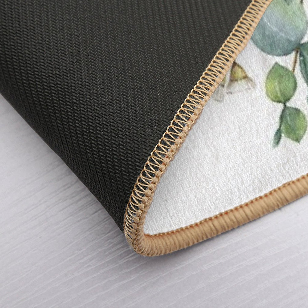 Green Leaves  Repositionable Bath Mat