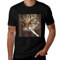Funny Smoking Cat Meme  Stretchy T-Shirt