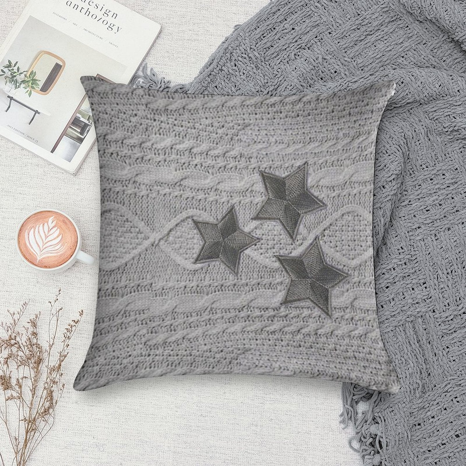 Cardigan Star Soft Gift Ready Throw Pillow