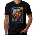 The Lovers Tarot Card Occult Goth Kissing LGBT Rainbow Pride  Cotton T-Shirt
