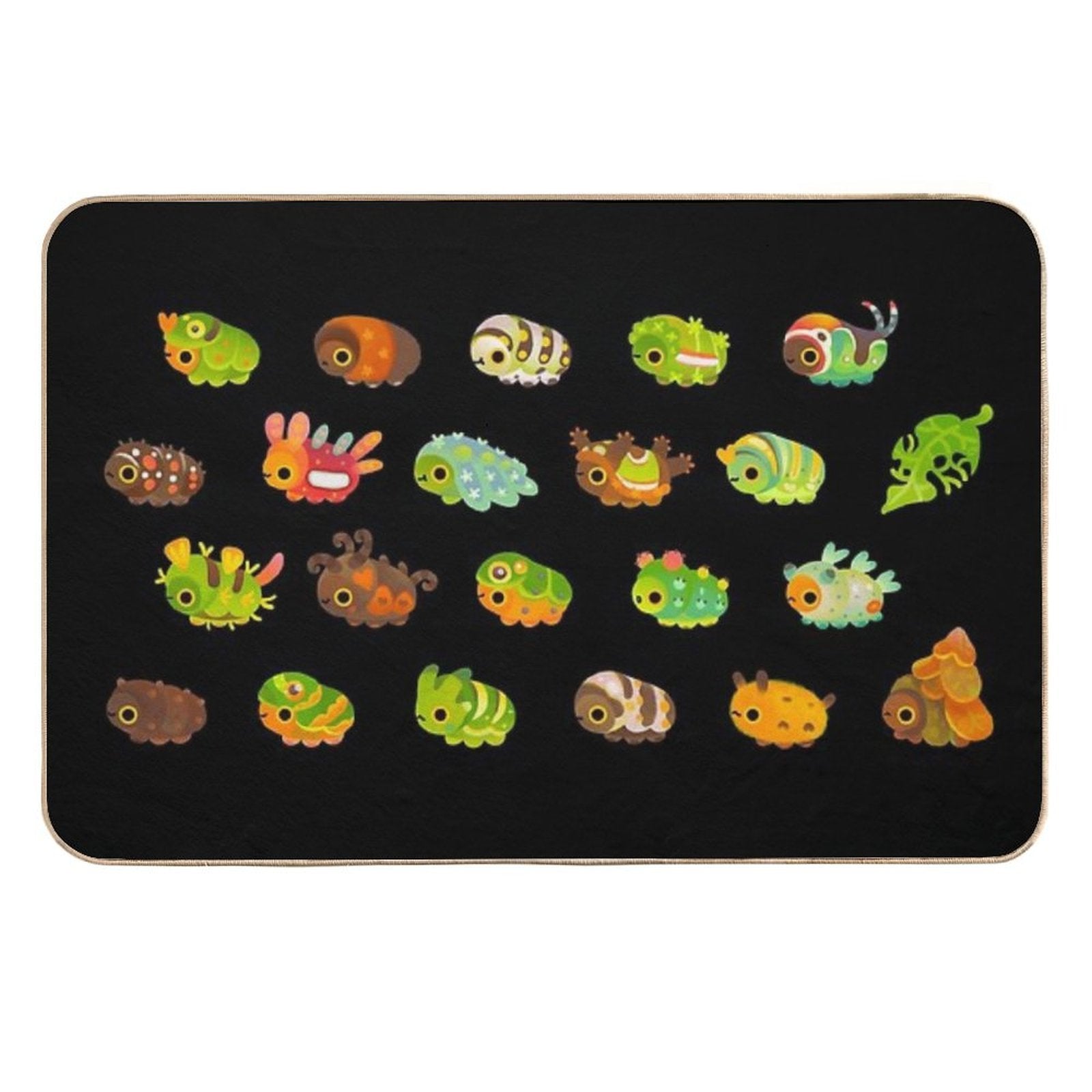 Caterpillar - Dark  Versatile Bath Mat