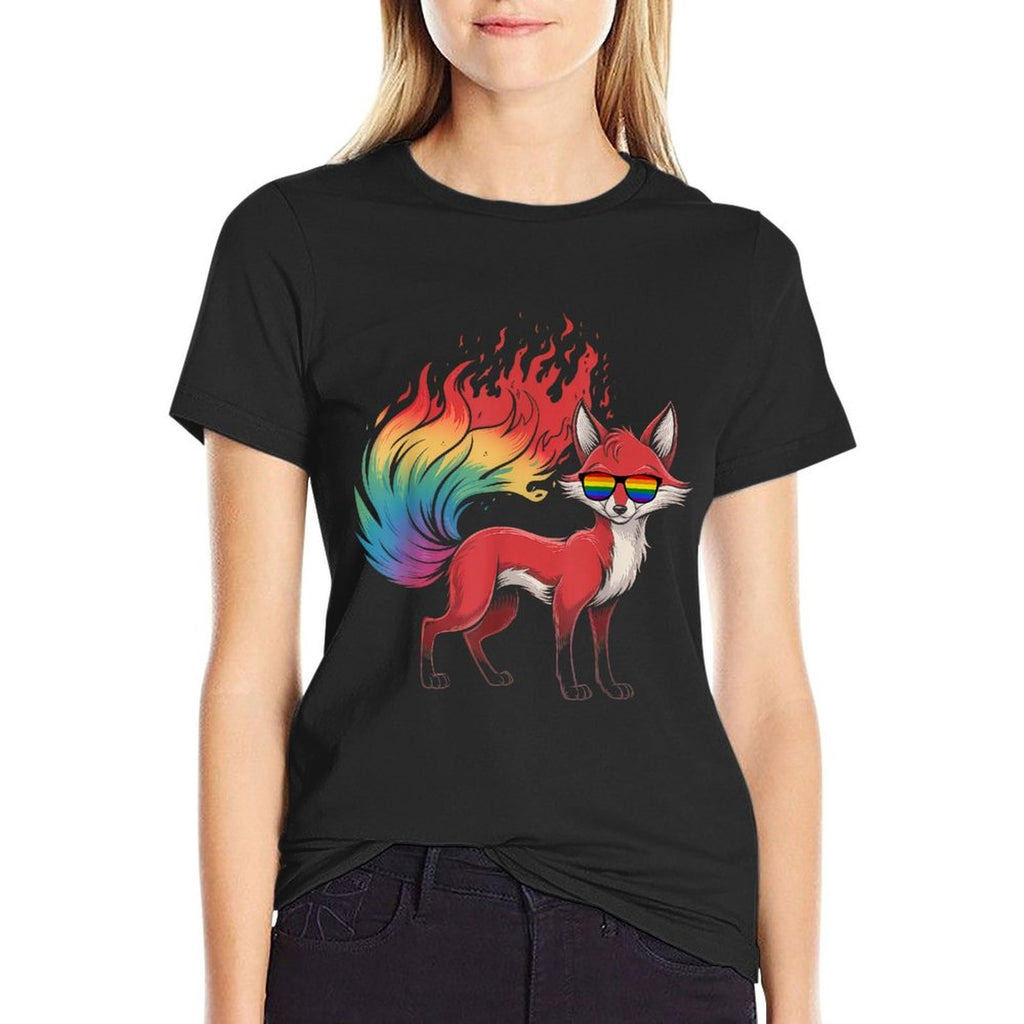 LGBTQ Gift Equality Ally Lesbian Queer Transgender Fox  Classic T-Shirt
