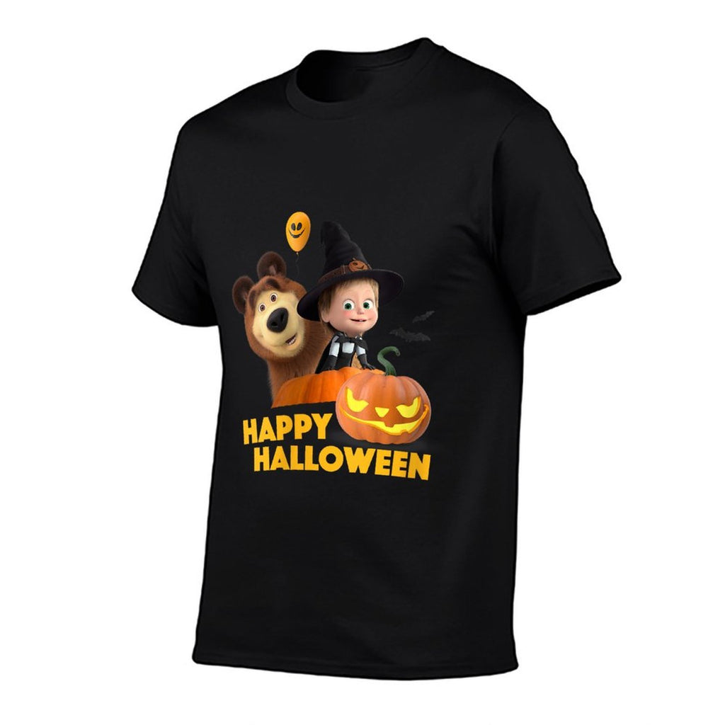 Masha And The Bear. Masha's Twilight Pumpkin Play  Graphic-printed T-Shirt