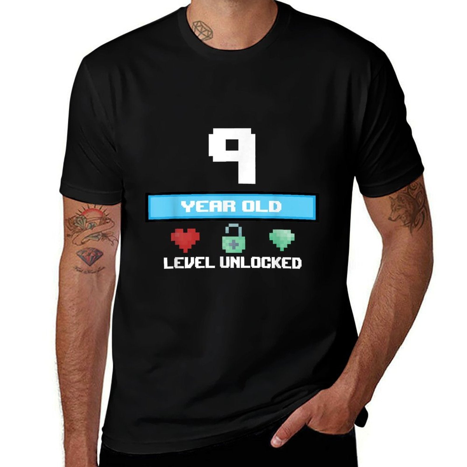 9th Birthday 9 Year Old Level Unlocked Bday Gifts  Quick-drying T-Shirt