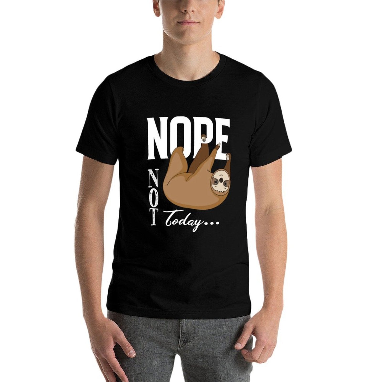 Nope T-shirt - Funny Nope Not Tshirt - Minimalist Sloth Nope Sweatshirt  Vintage-inspired T-Shirt