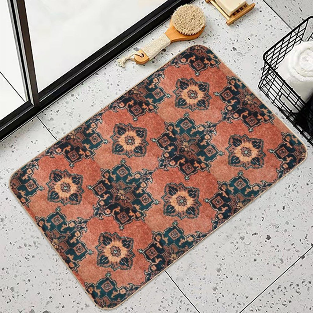 Oriental Turkish Antique Vintage Kilim Rug  Long-Lasting Bath Mat