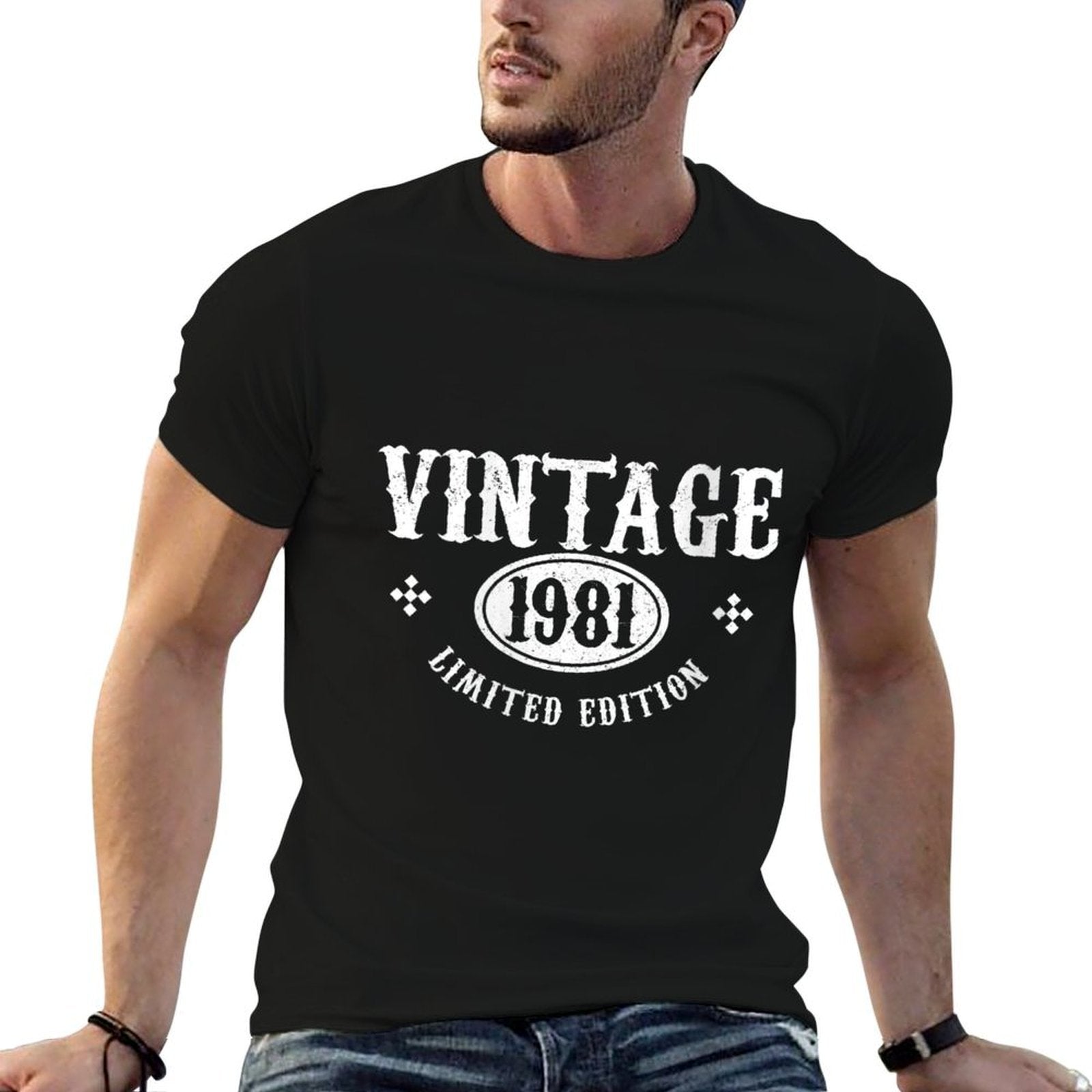 Womens 40th Birthday Gift Funny Vintage 1981 Limited Edition  Easy-care T-Shirt