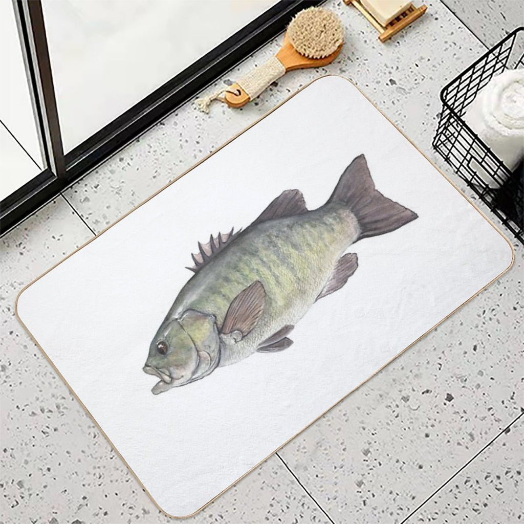Smallmouth Bass  Multi-Purpose Bath Mat
