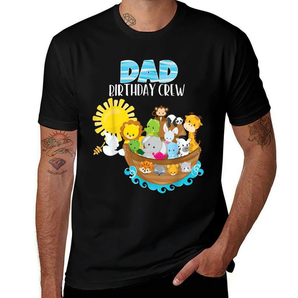 Noahs Ark Birthday Party Dad Birthday Crew Toddler Bday  Lightweight T-Shirt