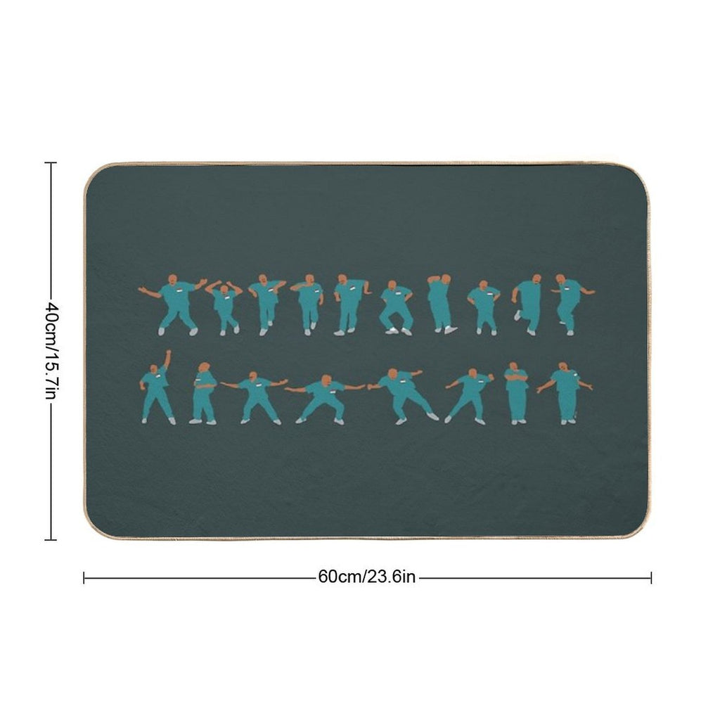 The Turk Dance  Absorbent Bath Mat