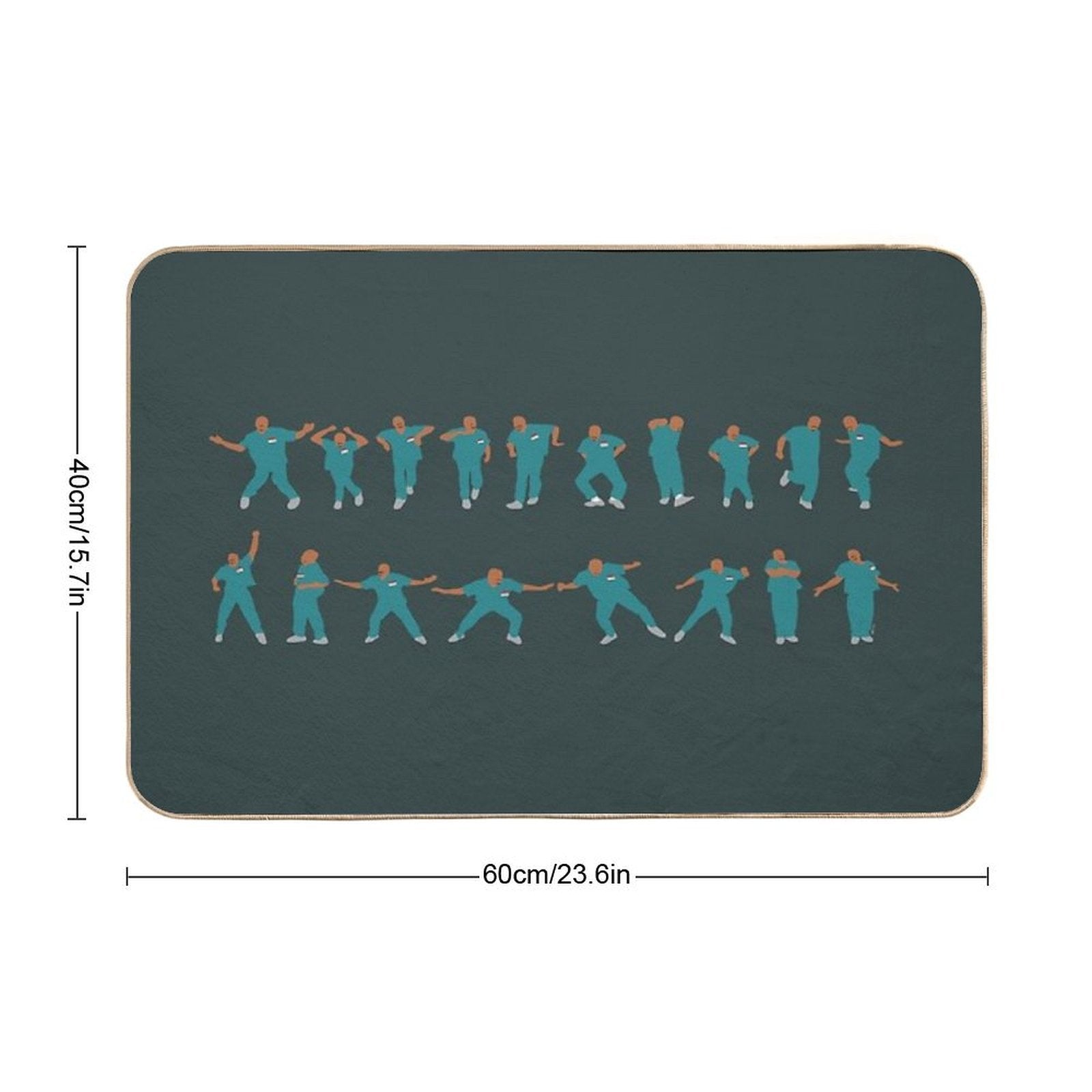 The Turk Dance  Absorbent Bath Mat