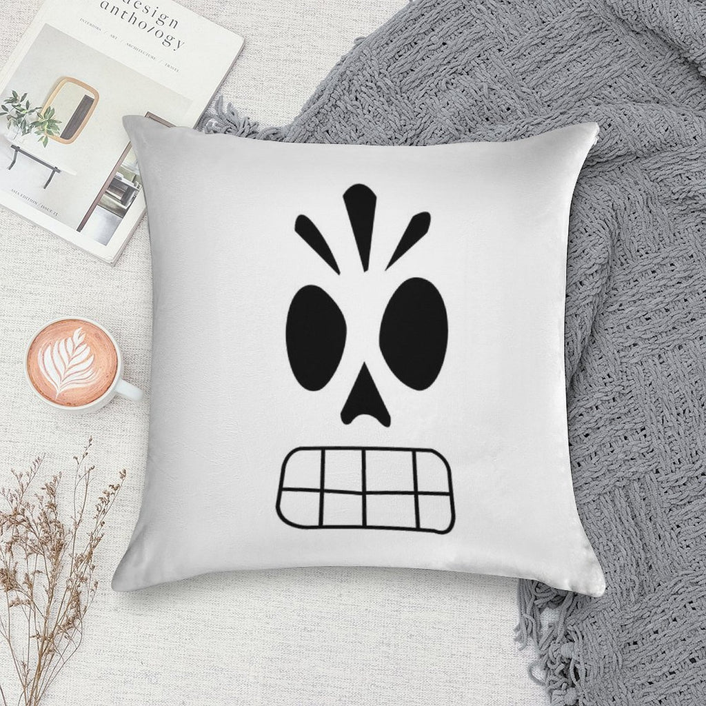 Manny Calavera Soft Multiple Sizes Throw Pillow