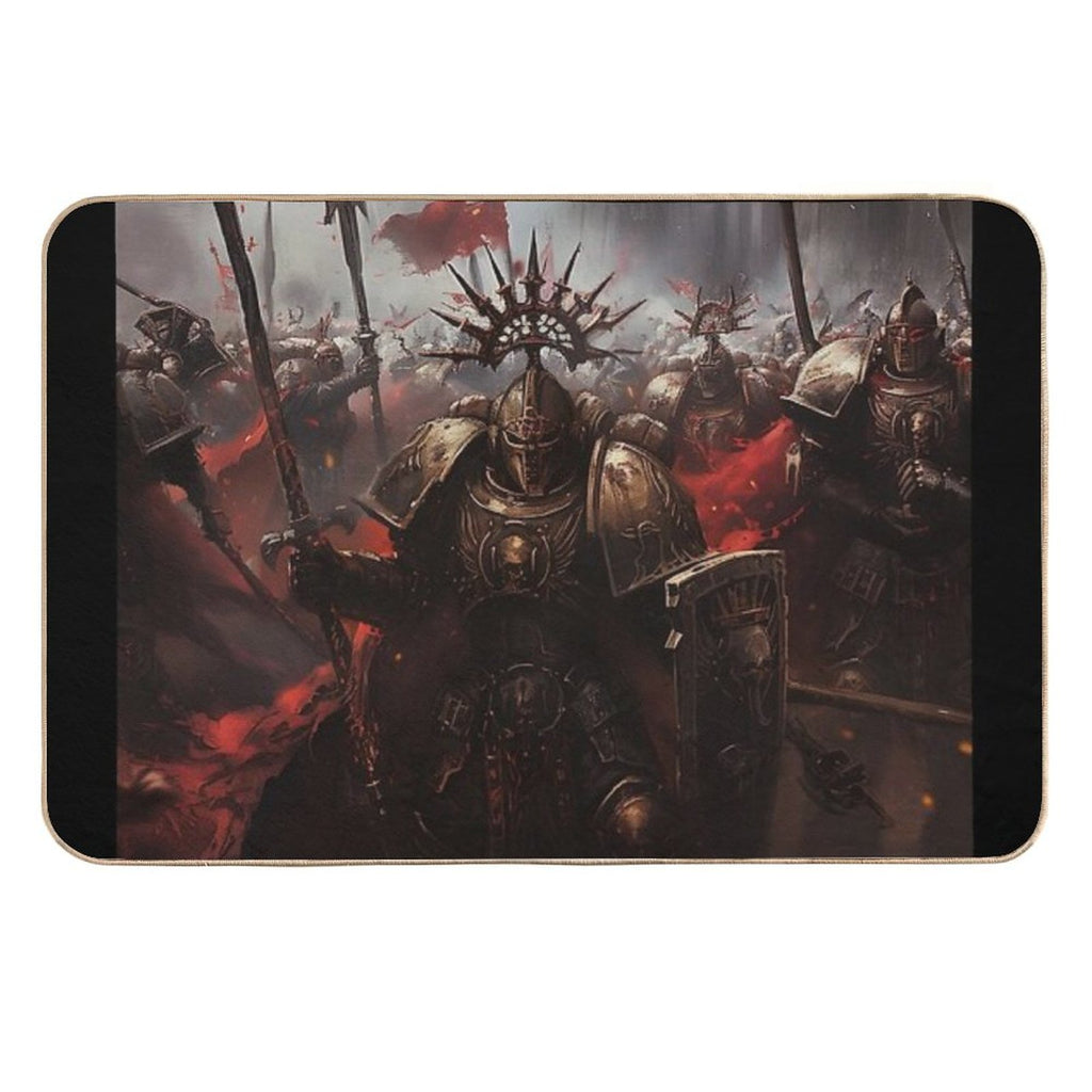 Epic Battle Death to The False Emperor - Dark Fantasy Art  Multi-Purpose Bath Mat