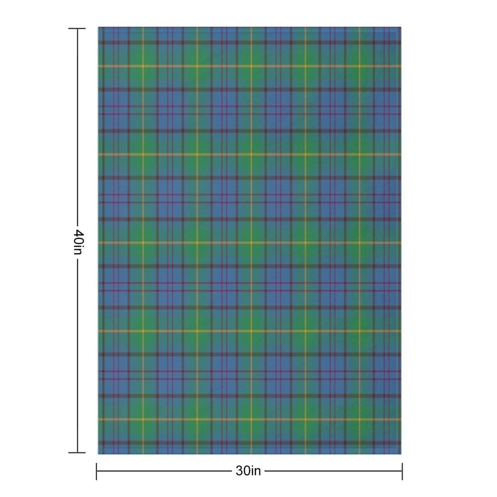 County Donegal Irish Tartan Travel-friendly Throw Blanket