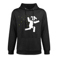 Beekeeper Chased by Bees Funny Running Beekeeper Medium-Weight Fabric Hoodie