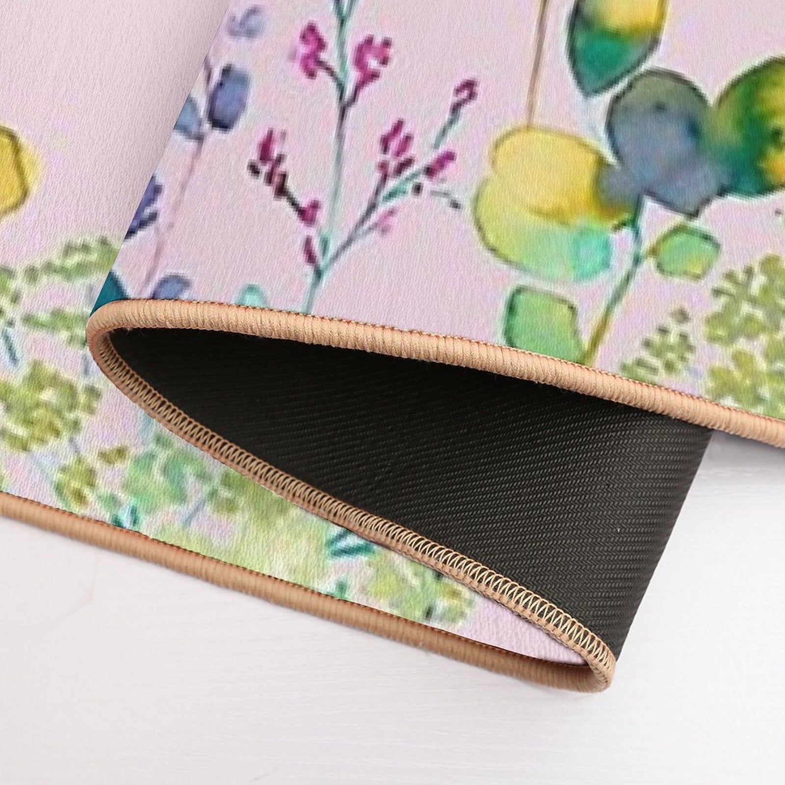 Botanical Floral  Non-Slip Bath Mat