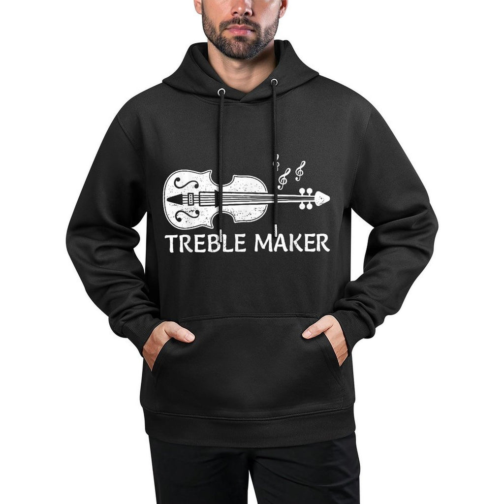 Cool Violin Player Art For Men Women Violinist Viola Lover Pilling-Resistant Hoodie