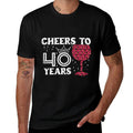 Cheers To 40 Years Forty 40th Birthday Party 40 Bday Women  Breathable T-Shirt