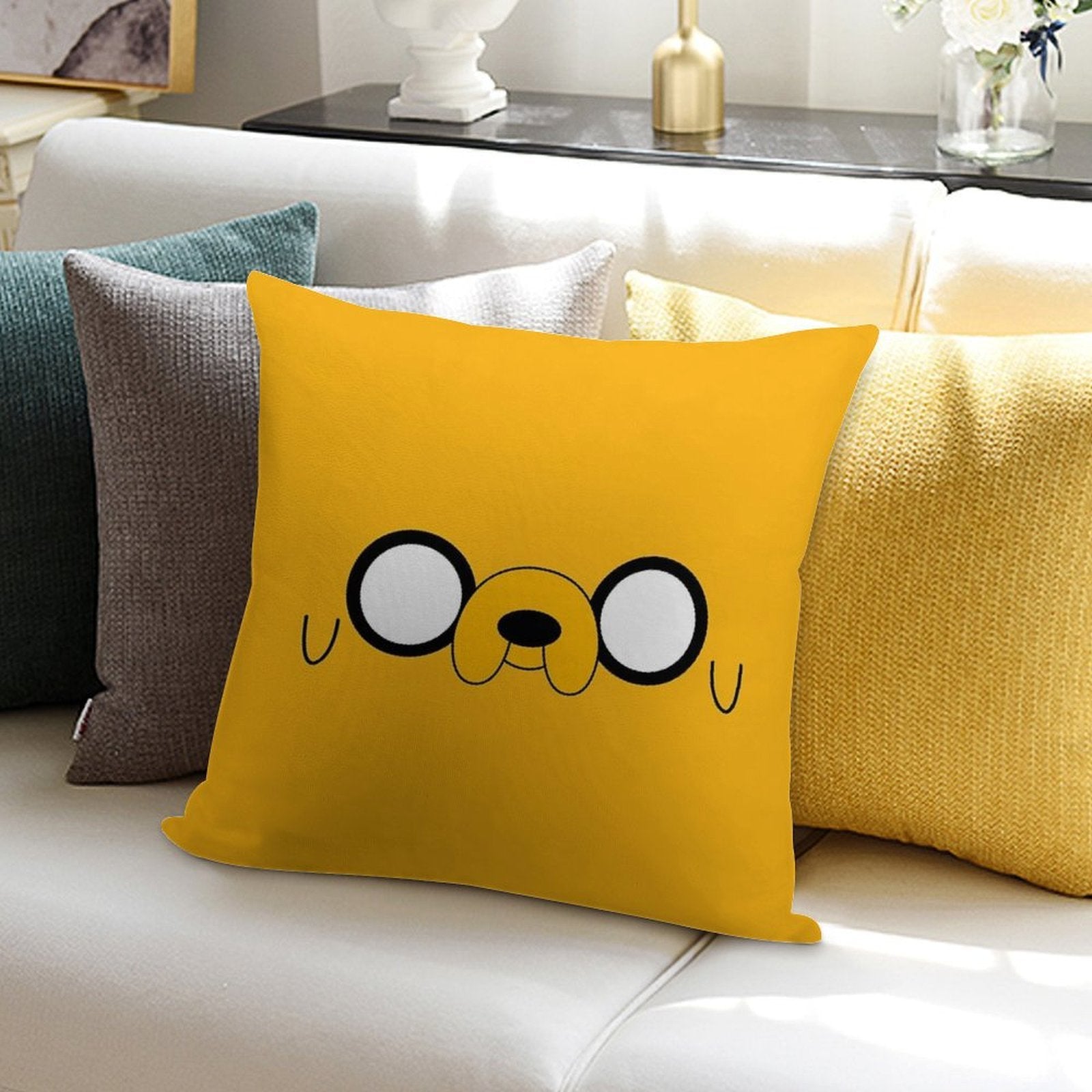 Adventure Time™ Jake's Eyes Soft Luxury Feel Throw Pillow