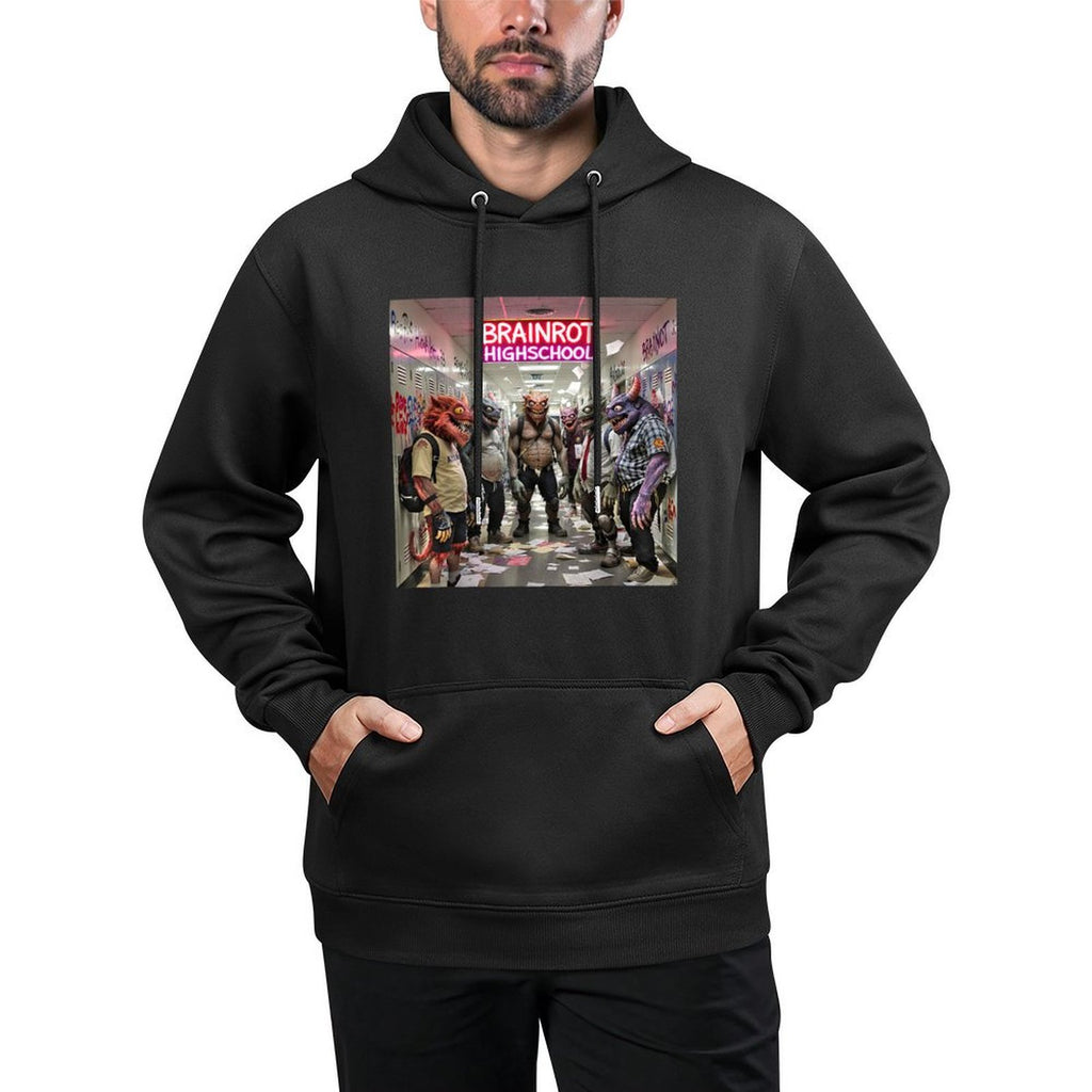 Funny Italian Brainrot Trendy Viral AI Animal Internet Meme Durable Construction Hoodie