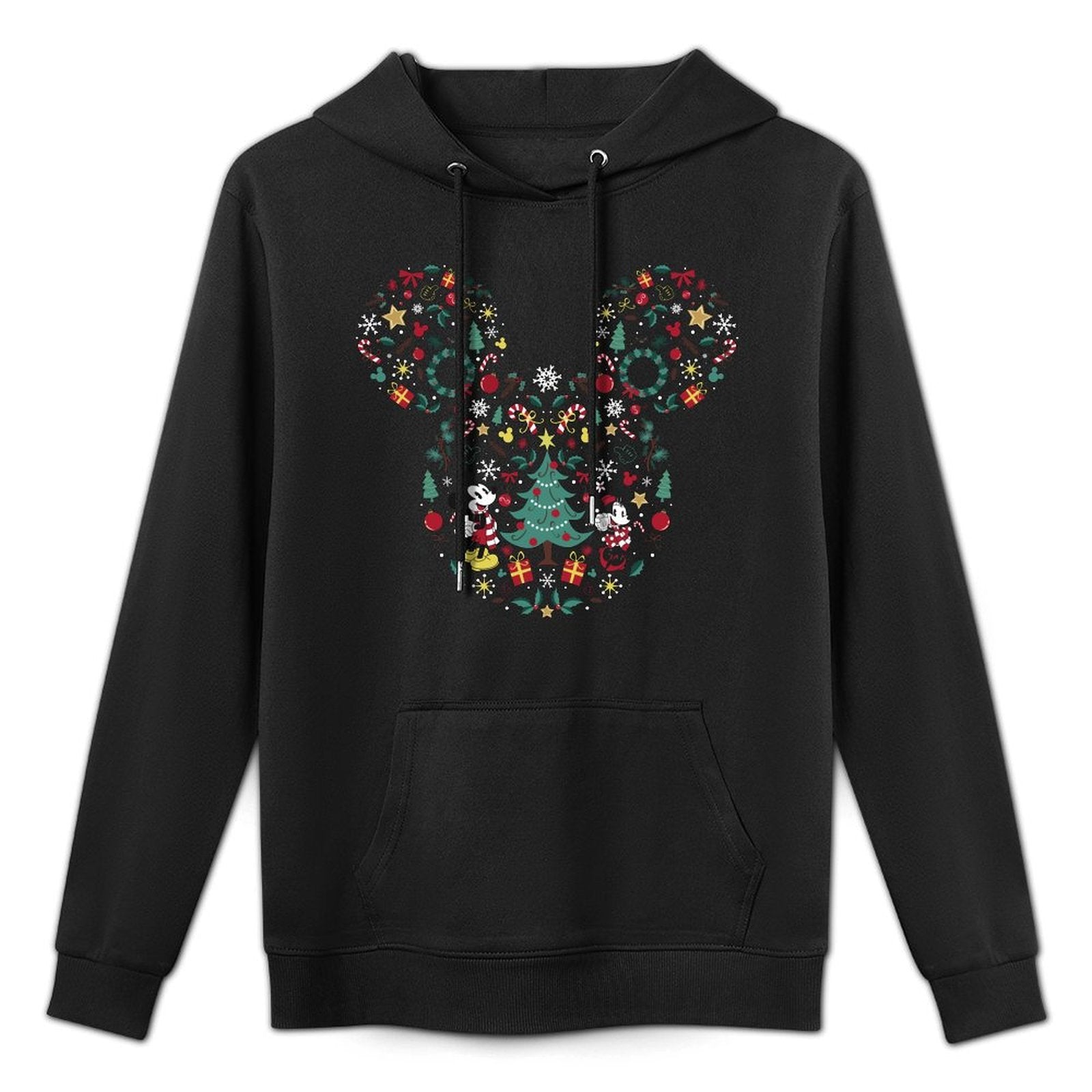 Disney Mickey And Friends Christmas Icon Mix Mouse Ears Layering Staple Hoodie