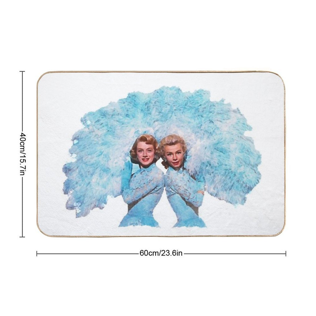 Sisters - Watercolor  Stain-Proof Bath Mat