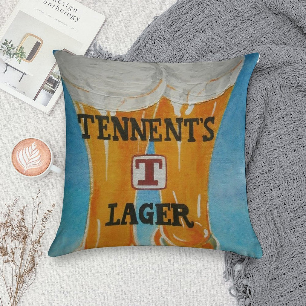 Tennents Lager Soft Easy Maintenance Throw Pillow