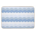 Ocean Waves Pattern  Non-Slip Bath Mat