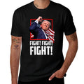 Donald Trump Fight Fighting Fighters Supporters Americans  Oversized Silhouette T-Shirt