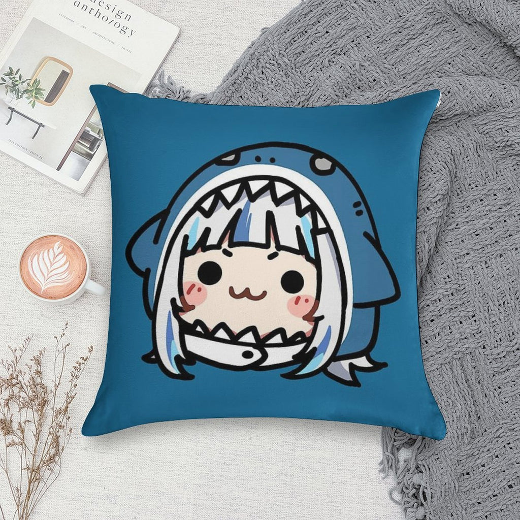 HUGE SHARKIE GAWR GURA Soft Ultra-Soft Texture Throw Pillow