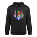 Three Hippie Gnomes Peace Gnome Funny Retro Tie Diy Design Customizable Surface Hoodie