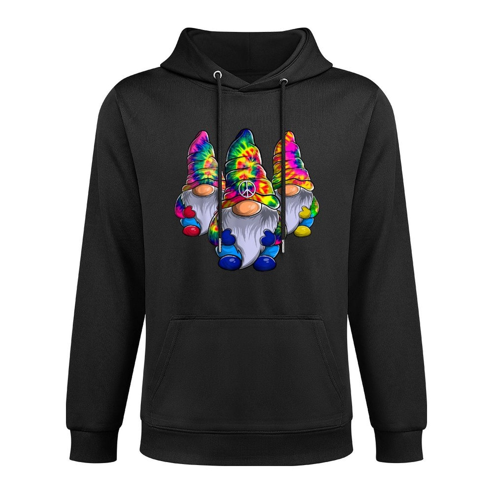 Three Hippie Gnomes Peace Gnome Funny Retro Tie Diy Design Customizable Surface Hoodie