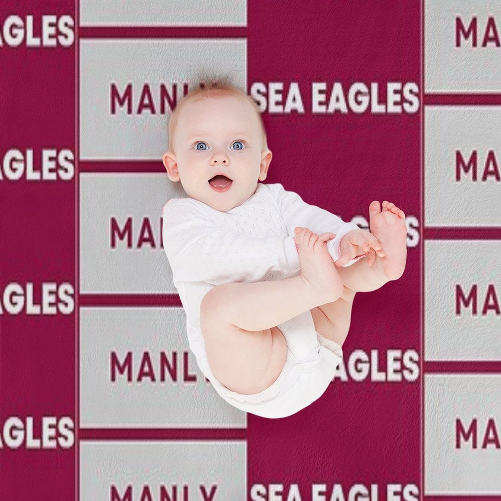 Manly Sea Eagles Rugby League Comfort Throw Blanket