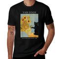 Funny Van Gogh Sunflowers Cat Meme Van Gogh Art Graphic Men Women Kids Comfortable T-Shirt