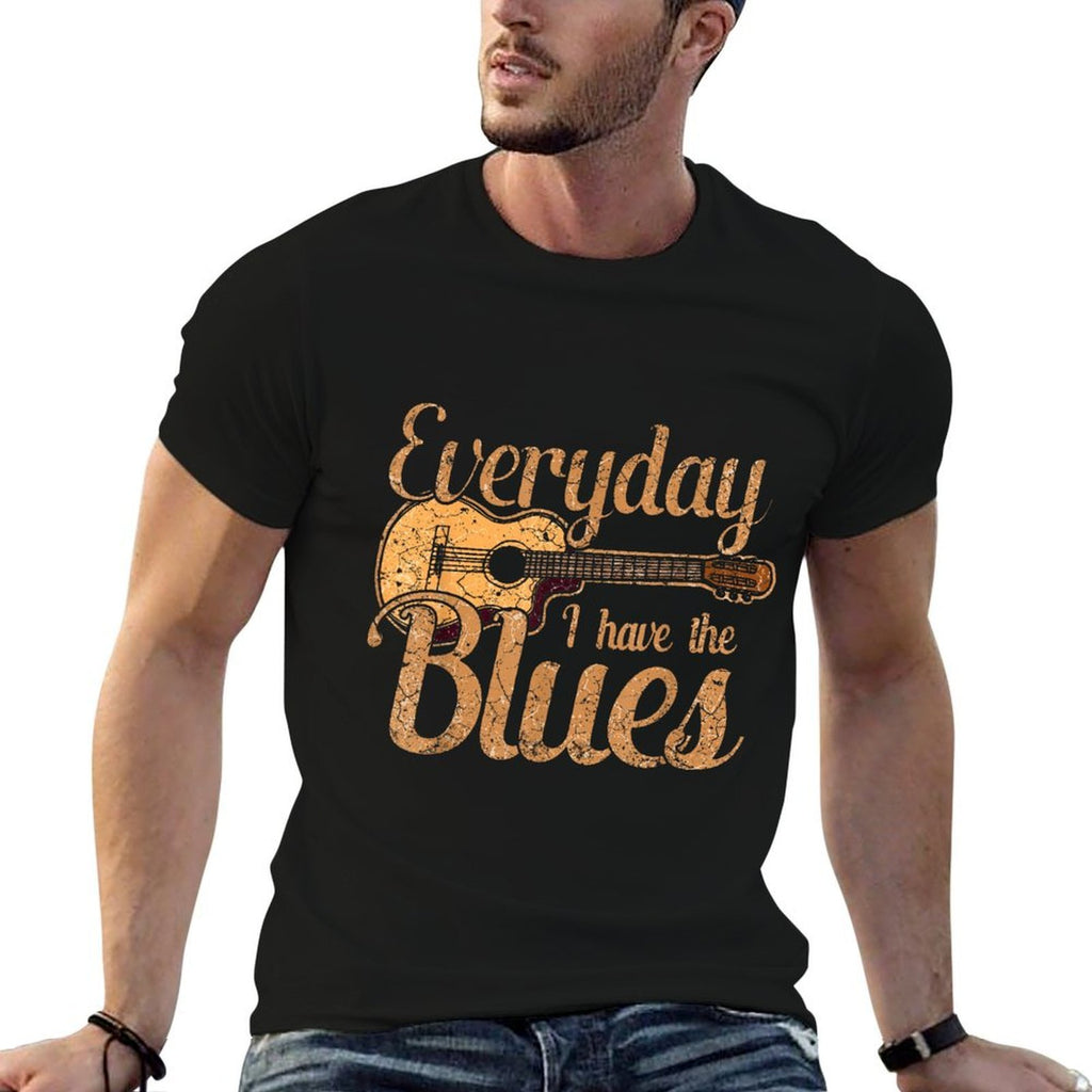 Blues Music Band Lover Vintage Guitar Teacher Funny Blues  Vintage-inspired T-Shirt