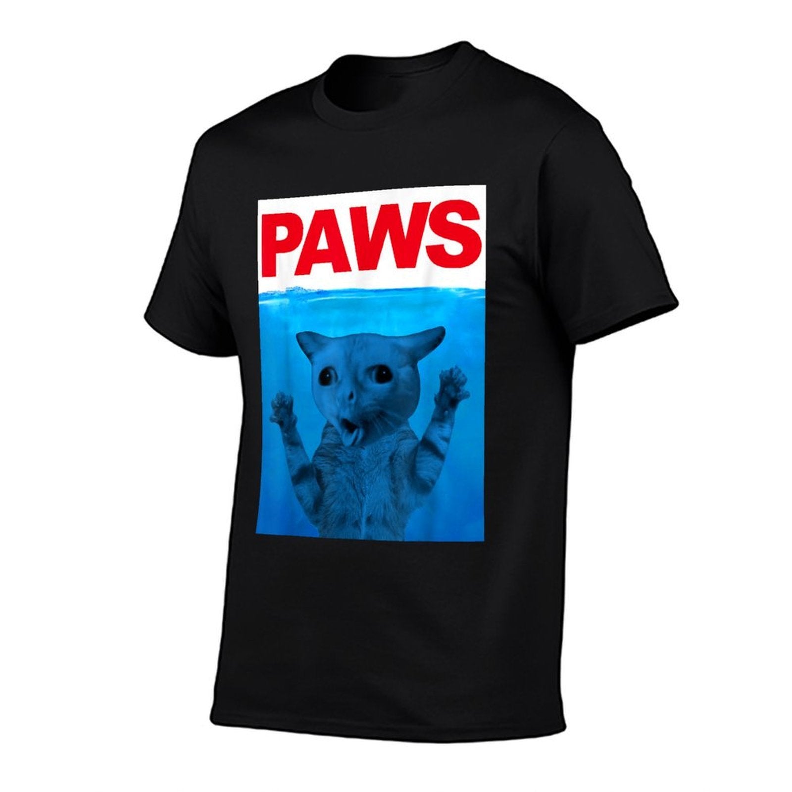 Paws Cat Meme Humor Funny Kitty Lover Funny Cats Dads Mom  Relaxed-fit T-Shirt
