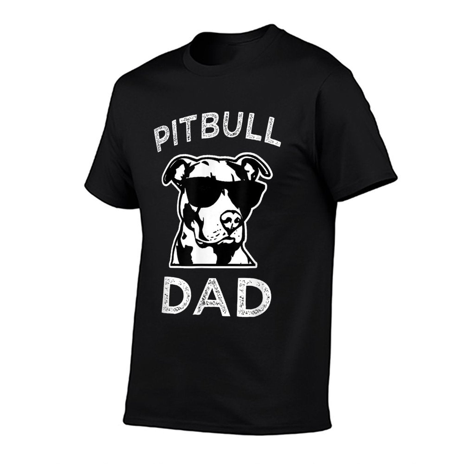 Mens Pitbull Dad Dog Lover Gift Fathers Day Pitbull Advocate  Fade-proof Color T-Shirt