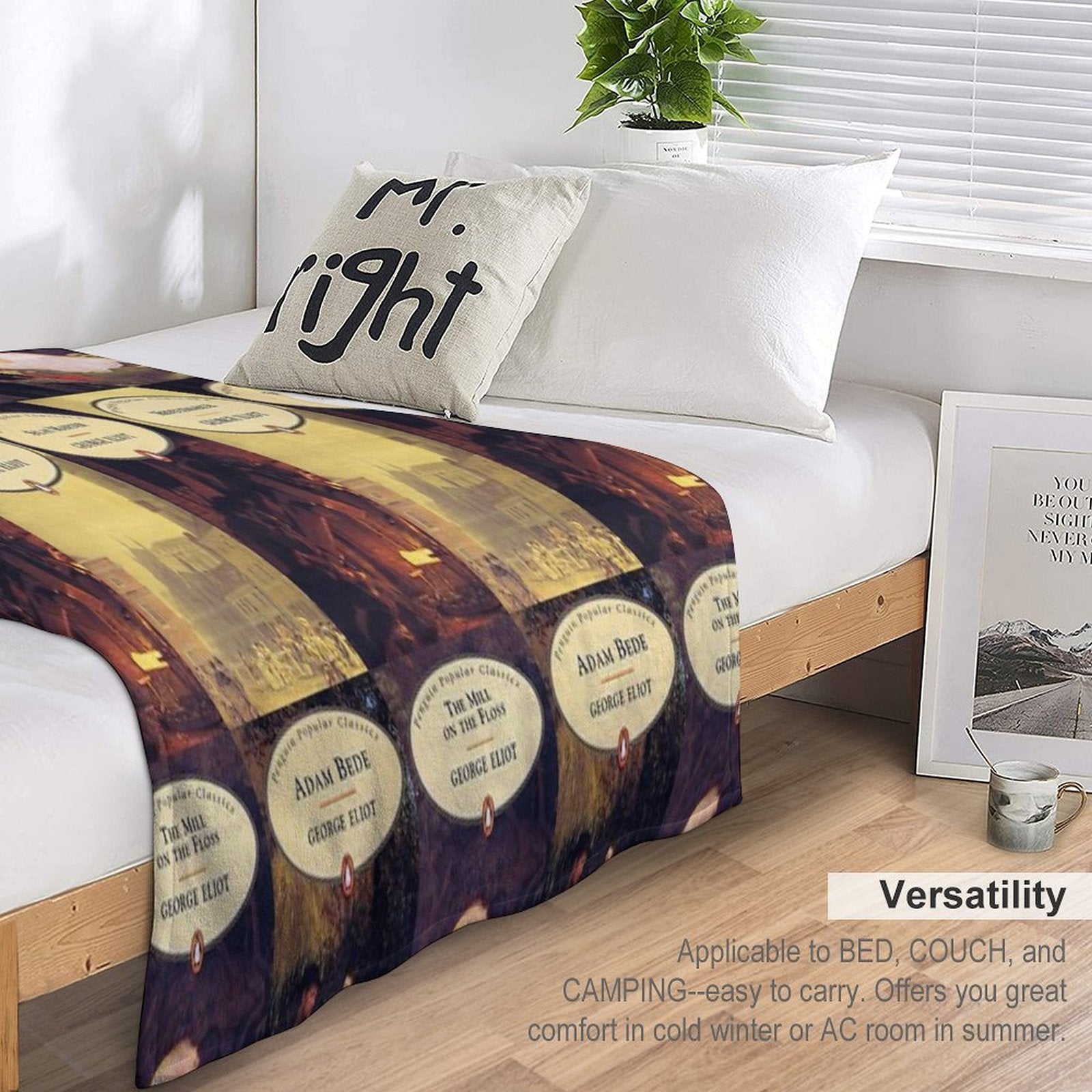 George Eliot Books All-season Throw Blanket