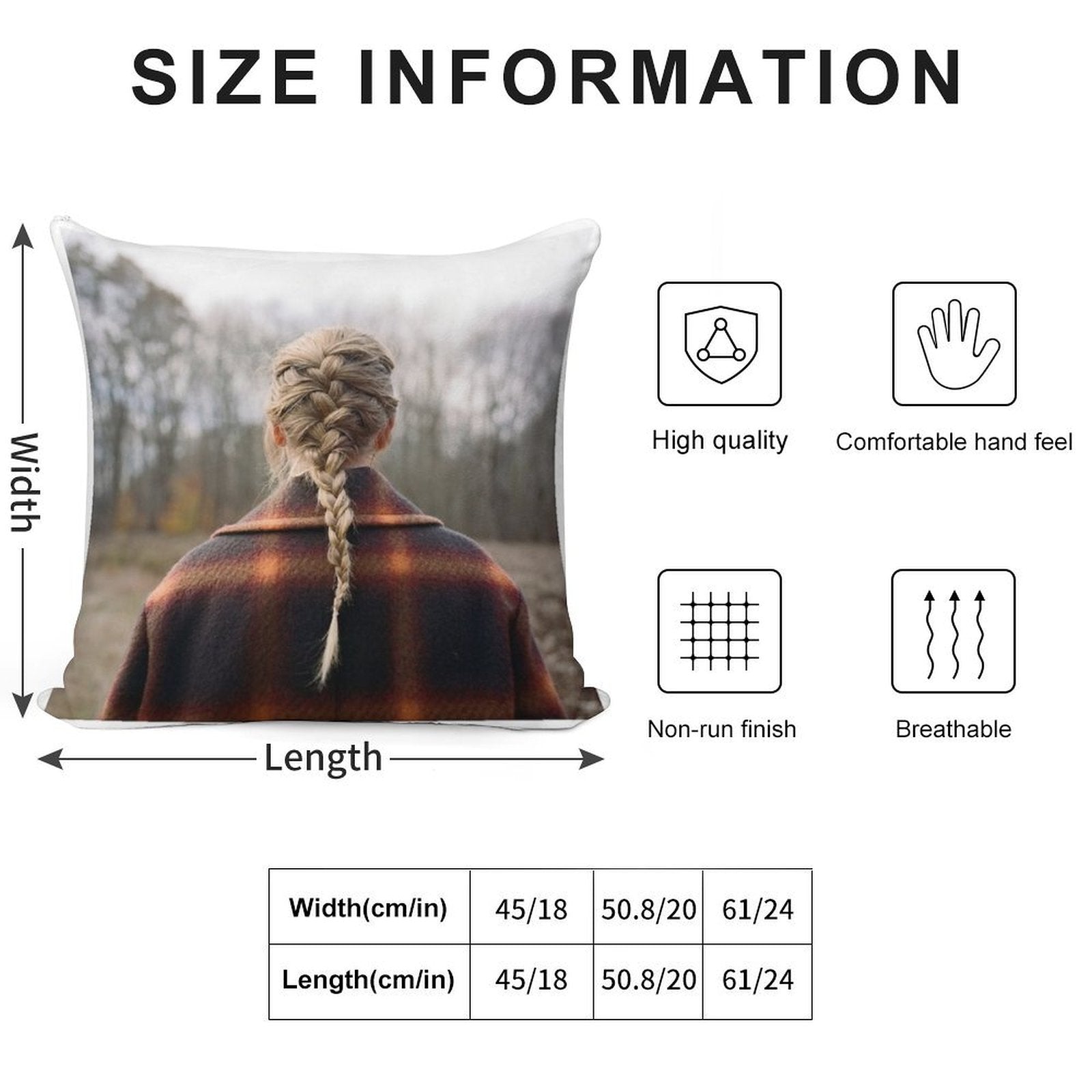 Evermore Soft Durable Construction Throw Pillow