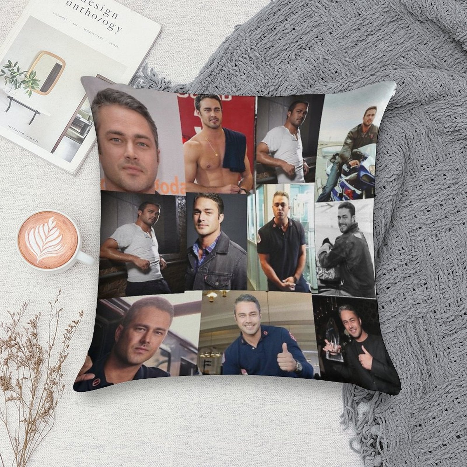 Taylor Kinney Or Kelly Severide Soft Multiple Sizes Throw Pillow