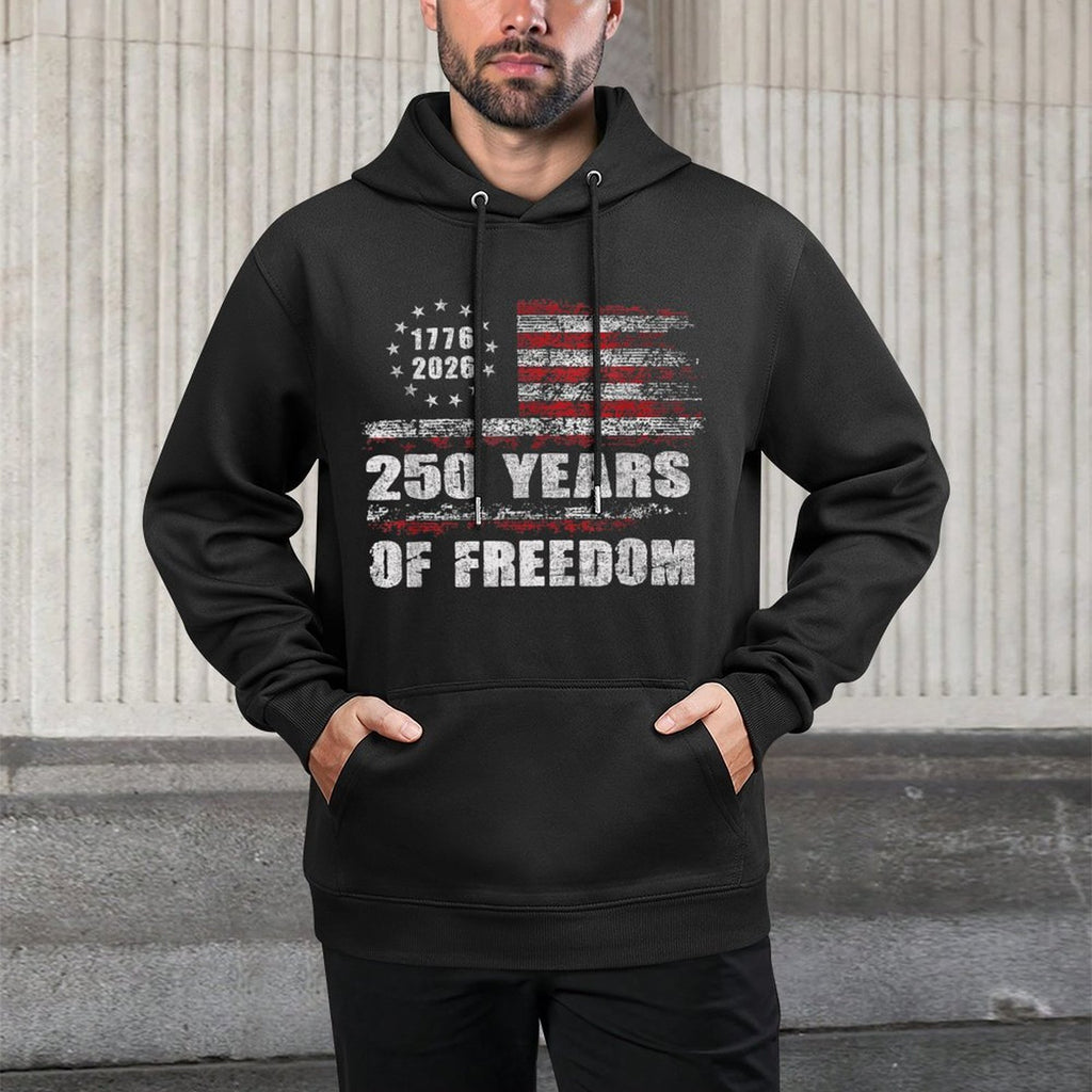 250 Years America Anniversary 250th Independence Men Women Layering Staple Hoodie