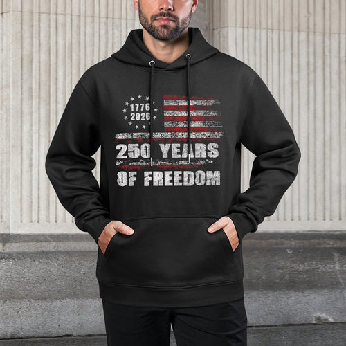 250 Years America Anniversary 250th Independence Men Women Layering Staple Hoodie