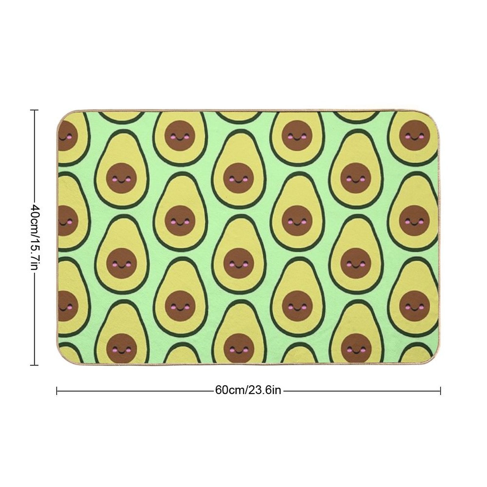 Blushing Avacado  Easy Maintenance Bath Mat