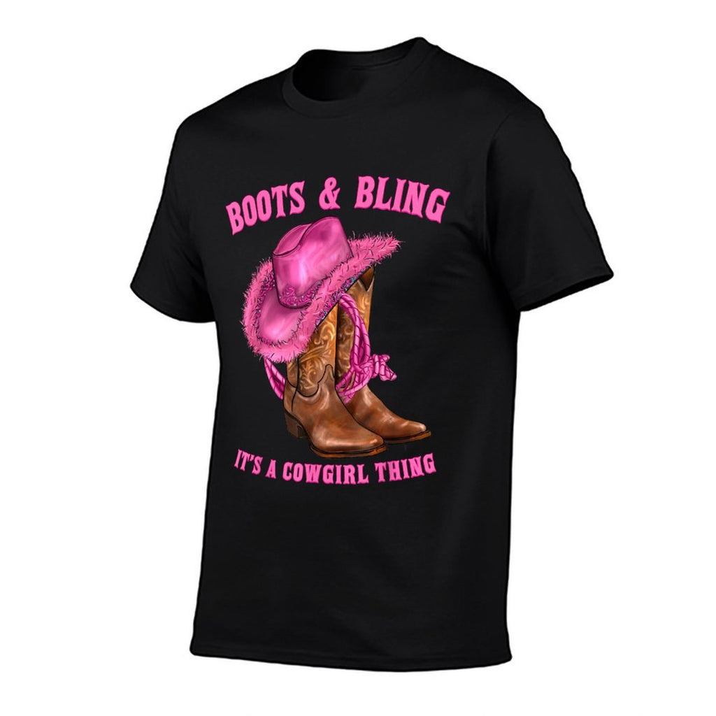 Boots And Bling It's A Cowgirl Thing Western Rodeo Cowgirls  Soft T-Shirt