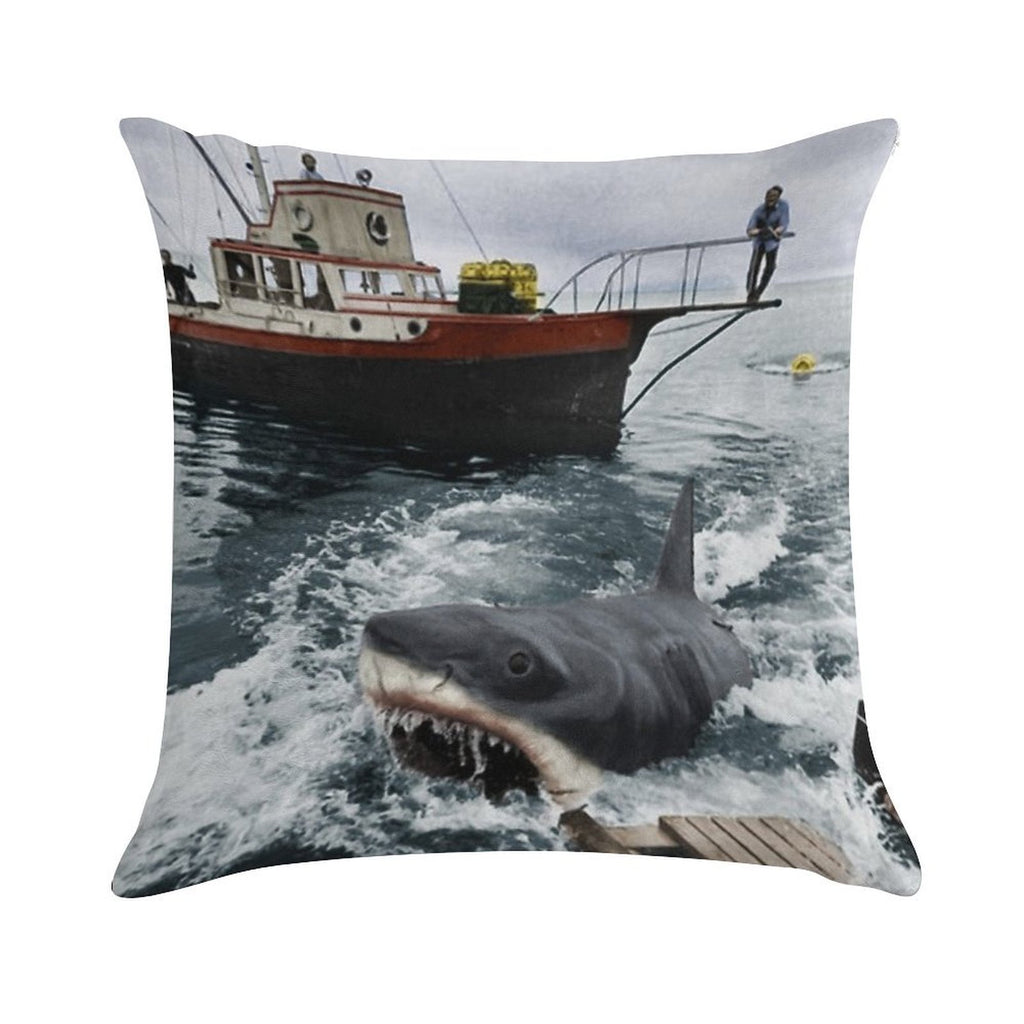 Jaws Photography Soft Decorative Cover Throw Pillow