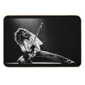 Black White Guitar Van  Dirt-Trapping Bath Mat
